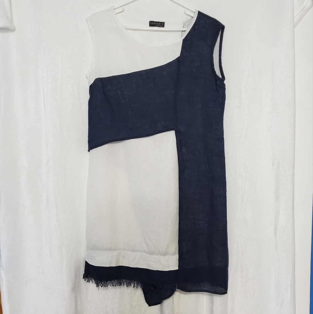 Pepito's 100% Linen Sleeveless Dress Size M